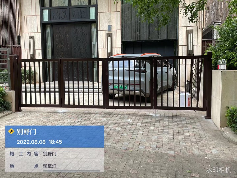 陕西省西安市新城区别野门安装成功案例图